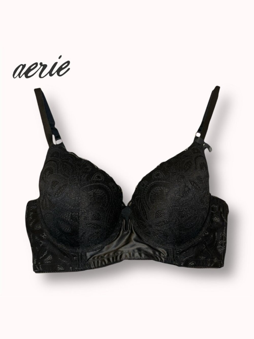 NWT Aerie Show Off Plunge Push Up Rooftop Garden bra